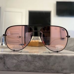 Rose Pink Quay Aviator Sunglasses